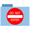 Do Not Enter icon